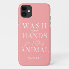汚物で手を洗いなさおもしろいい iPhone 11 ケース