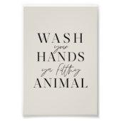 汚物で手を洗え フォトプリント            (正面)