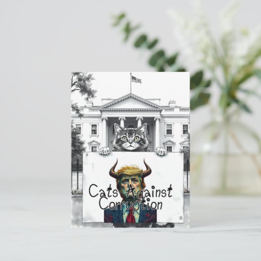 汚職に対する怒り ポストカード (スタンド正面)