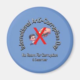 汚職の余地はない。アンチ腐敗日 マグネット