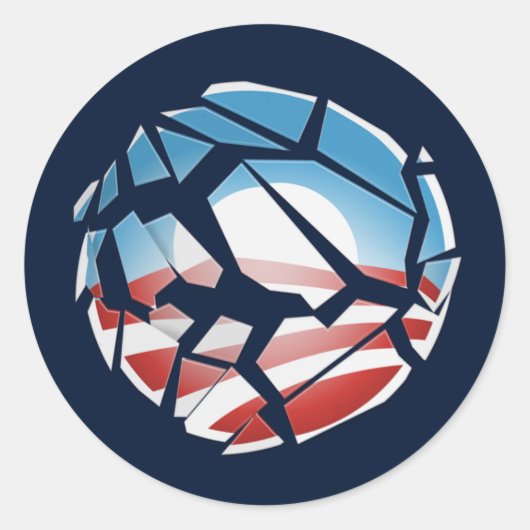 汚職の文化/ミシェル・マルキンステッカー ラウンドシール (正面)