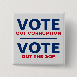 汚職票を投じる 缶バッジ