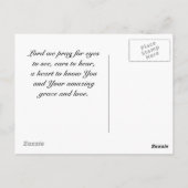 汝の国は来地上にあり天国カスタム ポストカード (裏面)