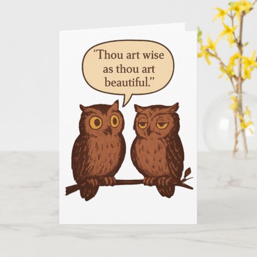 汝は賢く美しい カード (黄色い花)