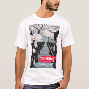 汝矣島 韓国旅行ポスター Tシャツ