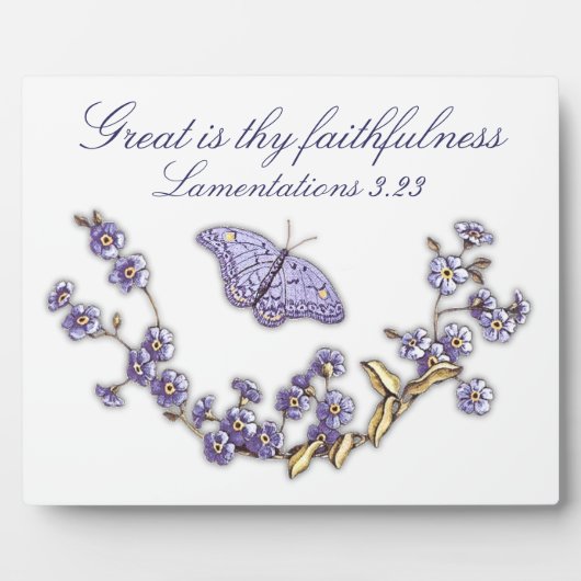 汝素晴らしの忠実な蝶の額 フォトプラーク (正面)