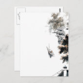 江南風景風中国の景ブラ絵画シズ ポストカード (正面/裏面)