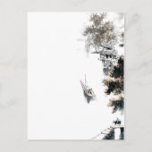 江南風景風中国の景ブラ絵画シズ ポストカード (正面)