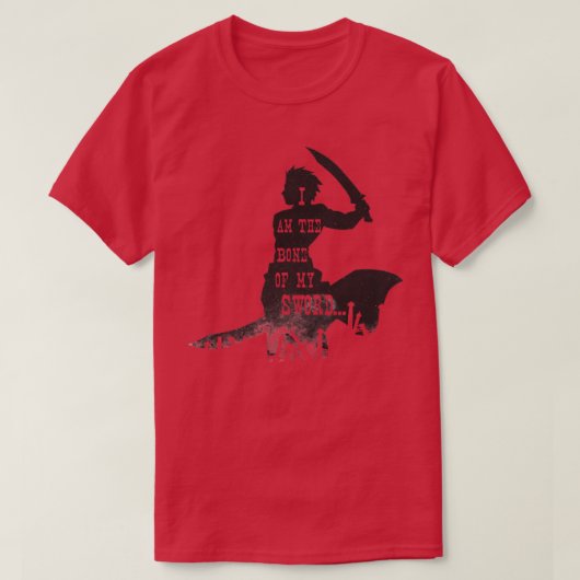 江宮私は刀の骨 Tシャツ (デザイン正面)