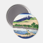 江尻田子の浦、Tagonoura、Hokusaiからの北斎の眺め富士山 マグネット (正面/裏面)