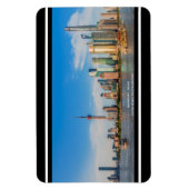 ©江府川東岸、上海、中国 マグネット (縦)