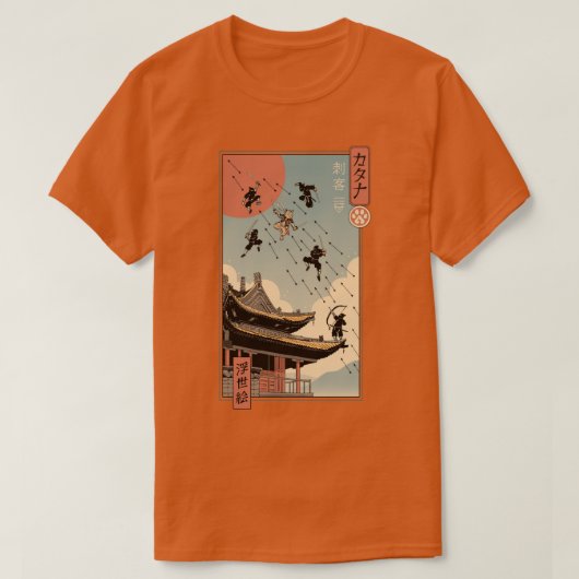 江戸でカタナが戦う|過去記事 Tシャツ (デザイン正面)