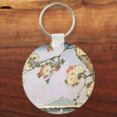 江戸の桜,広重さくらんぼの江戸の花,広重 キーホルダー (正面)