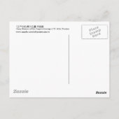 江戸の桜,広重さくらんぼの江戸の花，広重 ポストカード (裏面)