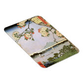 江戸の桜,広重さくらんぼの江戸の花，広重，浮世絵 マグネット (右側)