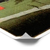 江戸の桜, 広重 Cherry Blossoms of Edo, Hiroshige ポスター (角)