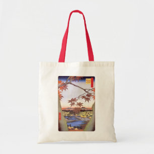 江戸の紅葉,広重江戸の楓,広重,浮世絵 トートバッグ