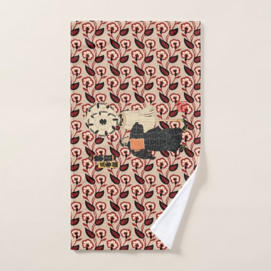 江戸の花こども遊び『五番組えぐみ』 バスタオルセット (ハンドタオル)