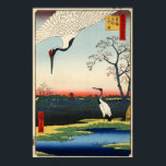 江戸の鶴, 広重 Crane of Edo, Hiroshige ポスター<br><div class="desc">Utagawa Hiroshige (1797 – October 12, 1858) was a Japanese ukiyo-e artist, and one of the last great artists in that tradition. He was also referred to as Andō Hiroshige (an irregular combination of family name and art name) and by the art name of Ichiyūsai Hiroshige. An evaluation is high in the work of Hiroshige Utagawa with beauty...</div>