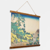 江戸北斎浮世絵日本の駿台 吊り下げ型タペストリー (傾斜あり)
