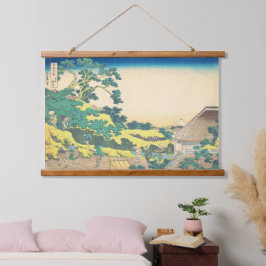 江戸北斎浮世絵日本の駿台 吊り下げ型タペストリー