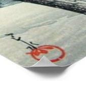 江戸川の夕雪（はすいかわせ） ポスター (角)