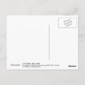 江戸川の宵雪夕べ積雪江戸川 ポストカード (裏面)