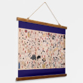 江戸日本の時代の猫・国芳・浮世絵 吊り下げ型タペストリー (傾斜あり)