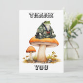 江戸時代のキャラクターカエル サンキューカード (スタンド正面)