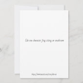 江戸時代のキャラクターカエル サンキューカード (裏面)