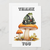 江戸時代のキャラクターカエル サンキューカード (正面/裏面)