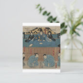 江戸時代の侍大将（1800年代頃） ポストカード (スタンド正面)