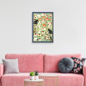 江戸時代の猫・歌川吉藤・浮世絵 キャンバスプリント (インサイチュ (リビング))