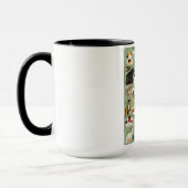 江戸時代の猫・歌川吉藤・浮世絵 マグカップ (左)