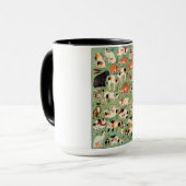 江戸時代の猫・歌川吉藤・浮世絵 マグカップ (正面左)