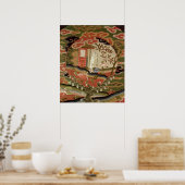 江戸時代，亀と兎 ポスター (キッチン)