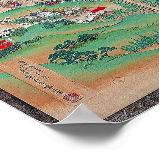 江戸期の関ヶ原の戦いの画面 ポスター (角)