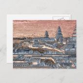 江戸東日本の京キャッスルパレス複合版木、銅版、版画 ポストカード (正面/裏面)