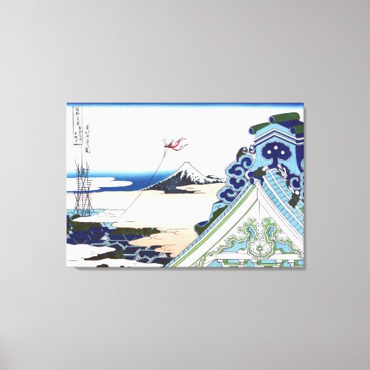 江戸浅草の本願寺 キャンバスプリント (正面)