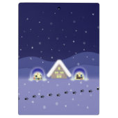 江戸猫雪のお祝い クリップボード (裏面)