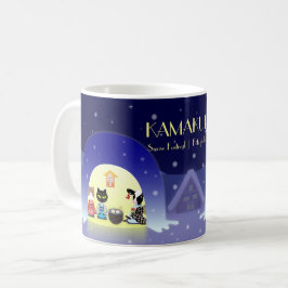 江戸猫雪のお祝い コーヒーマグカップ