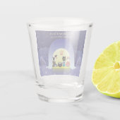 江戸猫雪のお祝い ショットグラス (裏面)