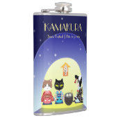 江戸猫雪のお祝い フラスク (右)