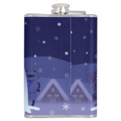 江戸猫雪のお祝い フラスク (裏面)