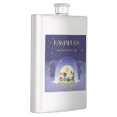 江戸猫雪のお祝い フラスク (右)