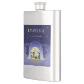 江戸猫雪のお祝い フラスク (左)