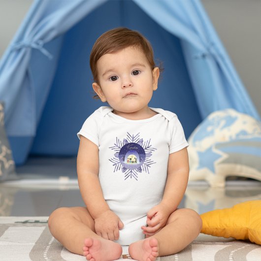 江戸猫雪のお祝い ベビーボディスーツ