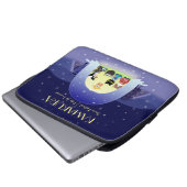 江戸猫雪のお祝い ラップトップスリーブ (正面下部)