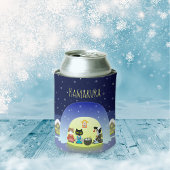 江戸猫雪のお祝い 缶クーラー