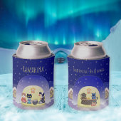 江戸猫雪のお祝い 缶クーラー